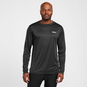 OFF 23% OEX Men's Zephyr Long Sleeve Baselayer ... Blacks